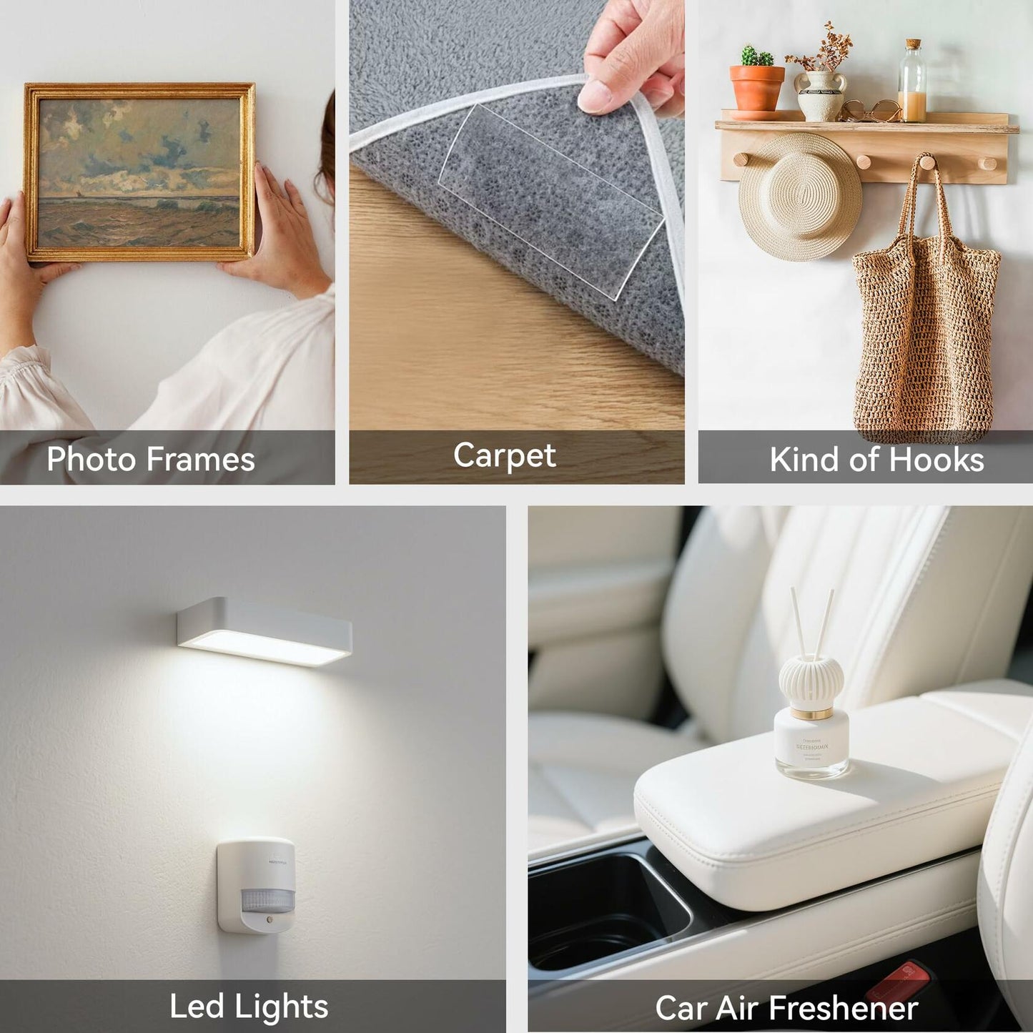 LRDUBI Heavy Duty Double Sided Tape 1.18" x 197" Clear Removable Adhesive