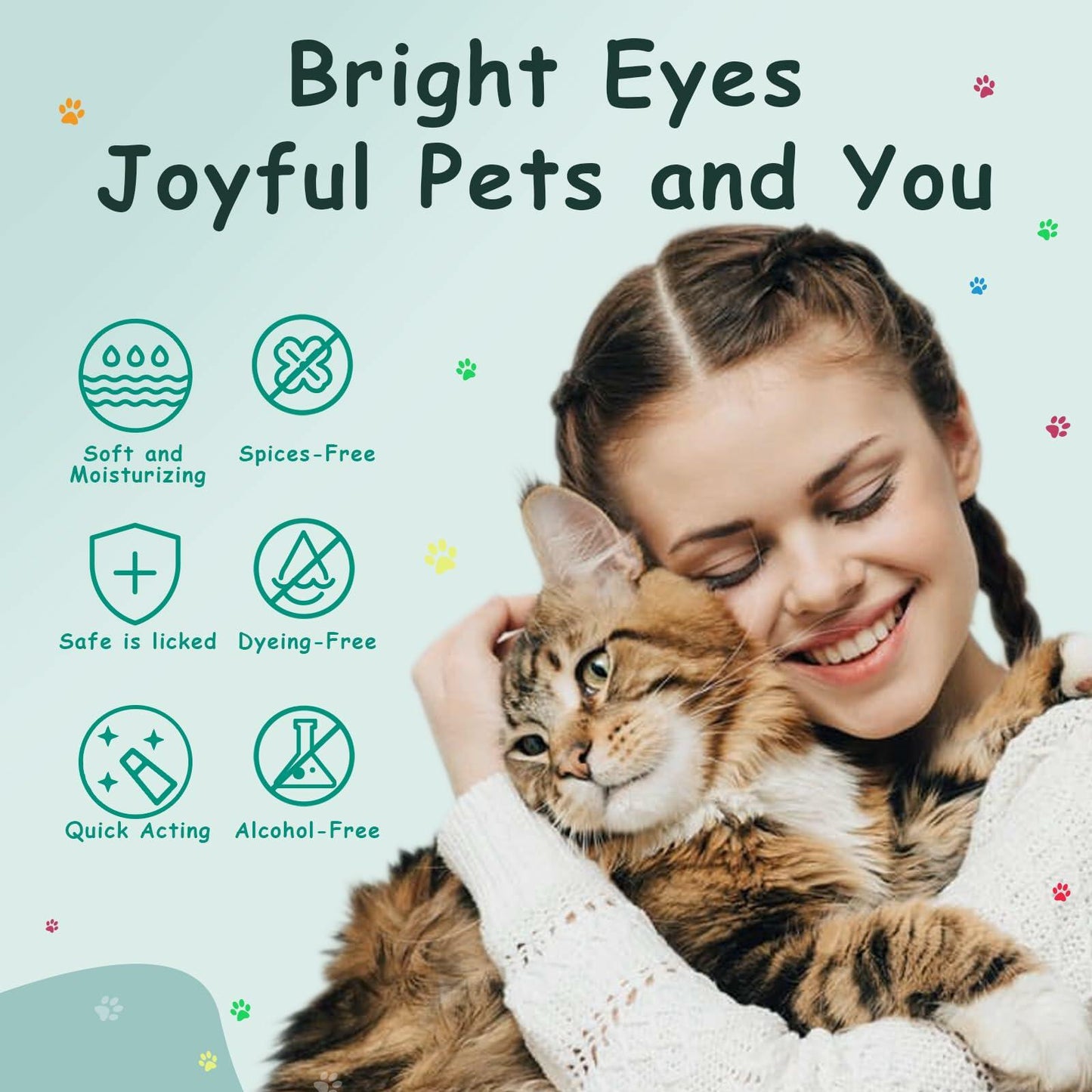 Furrtripsy Pet Eye Wipes Tear Stain Remover Chamomile Aloe Vera 100 Count