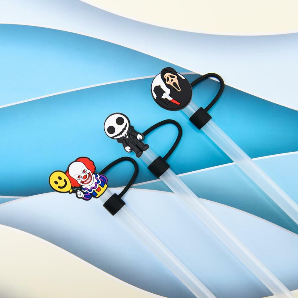 CovCap Compatible Stanley 30&40oz Tumbler Halloween Silicone Straw Covers 10pcs