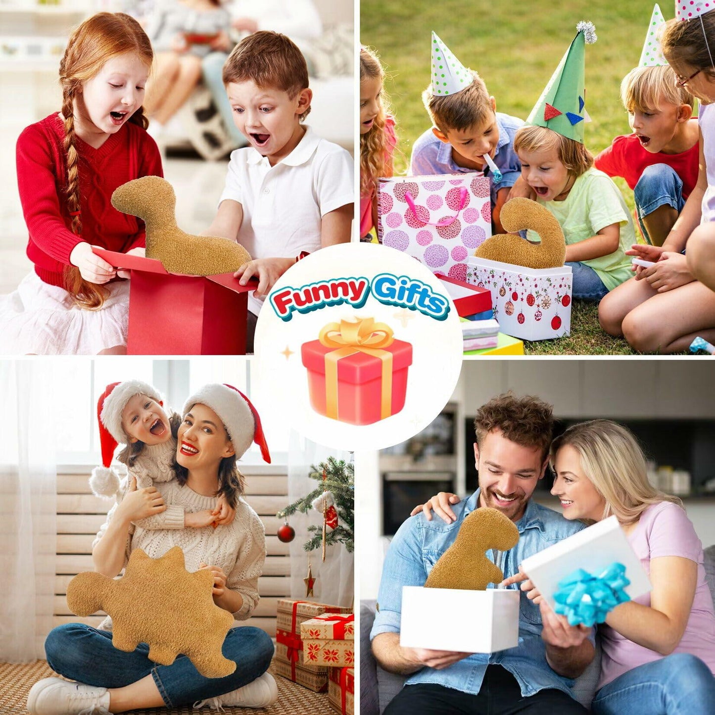 Aiideals Dino Nugget Plush Pillow Small Brontosaurus Dinosaur