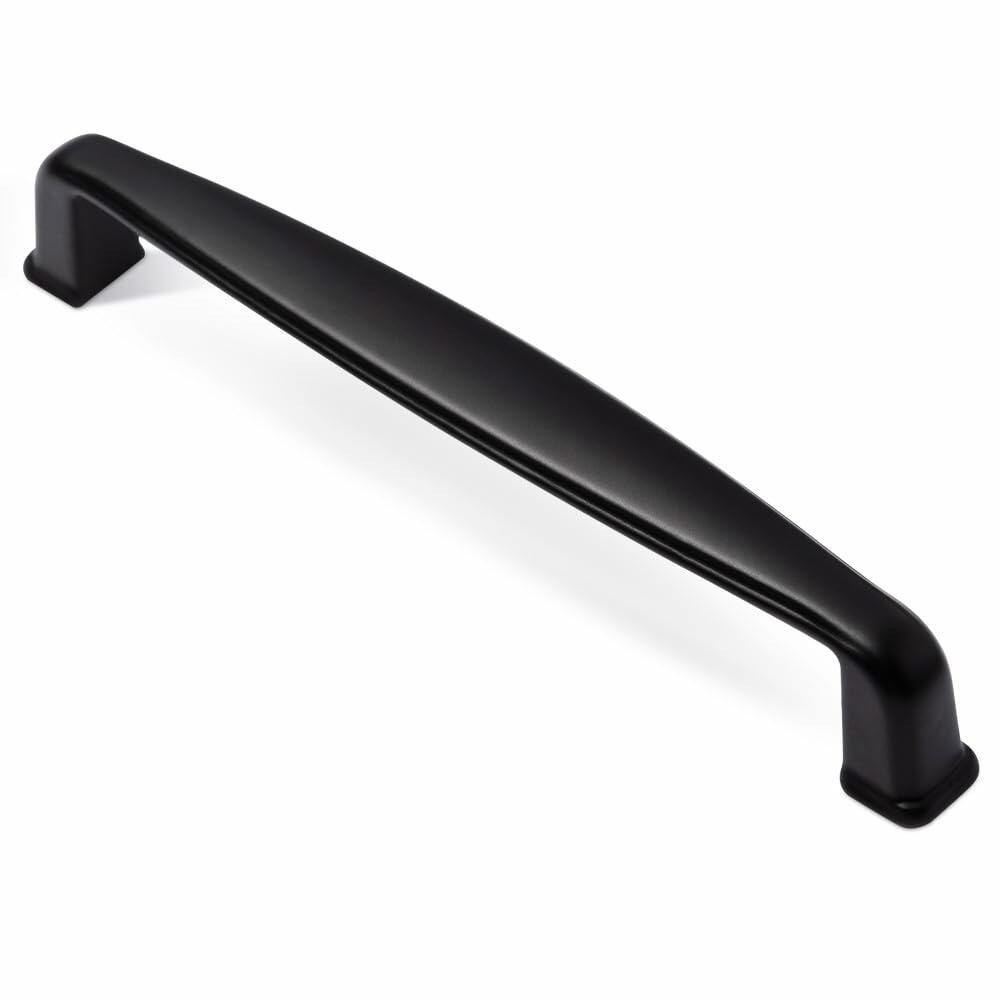 Pusrfots Drawer Pulls Solid Alloy Cabinet Handle 3.8in Black 10 Pack