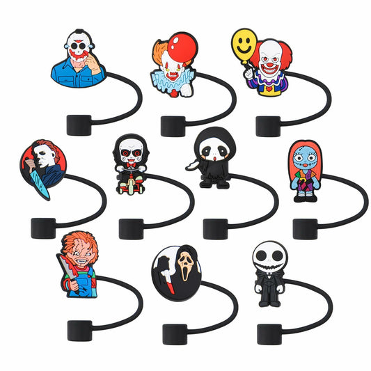 CovCap Compatible Stanley 30&40oz Tumbler Halloween Silicone Straw Covers 10pcs