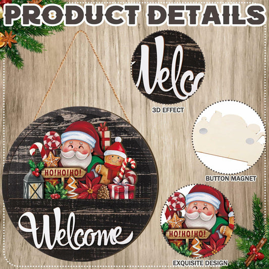 [Like New] Yousoontic 17 Pc 12" Magnetic Welcome Door Sign Rustic Fall Decor Stylish Color