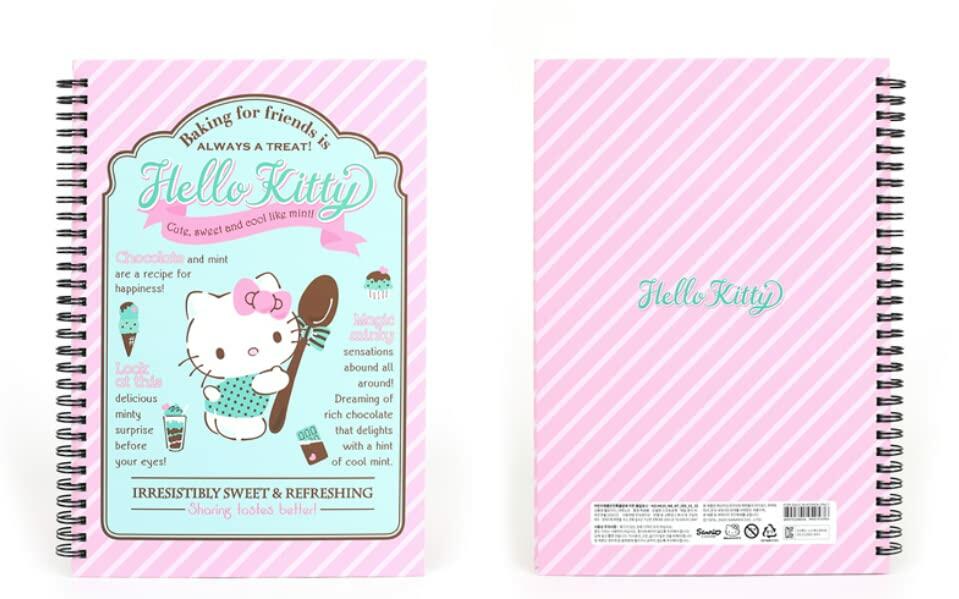 Stationery Hello Kitty Hard Cover 8mm Ruled College Notebook Set of 2