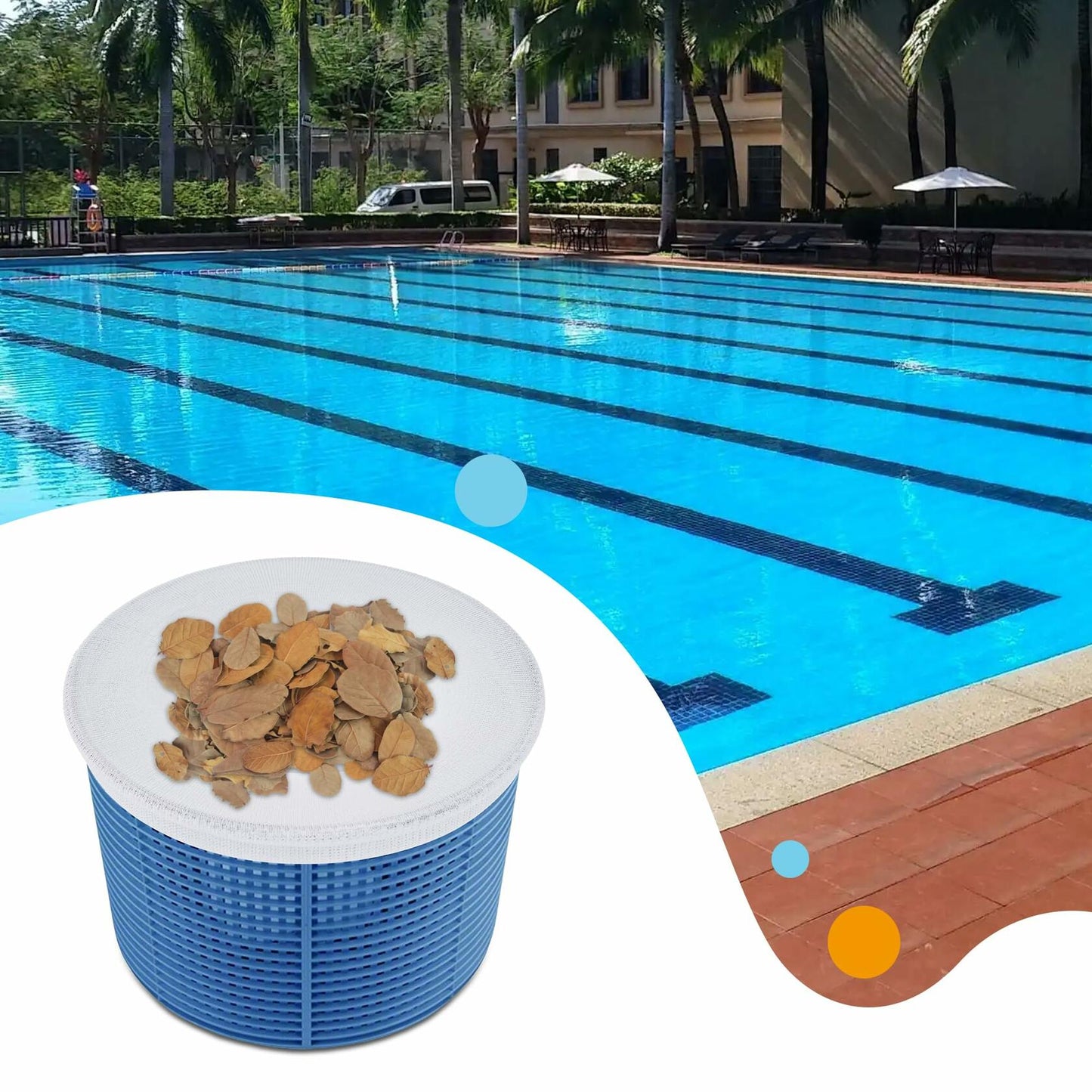 Hmxpls 10pcs Pool Skimmer Socks Filter Basket Debris Protector Saver