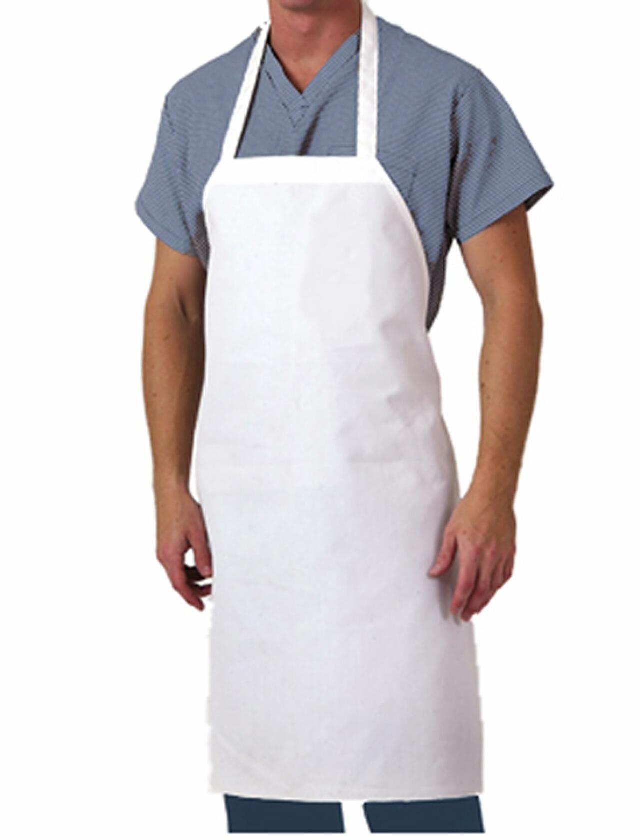Aunt Martha's Cotton Kitchen White Bib Apron Standard Size