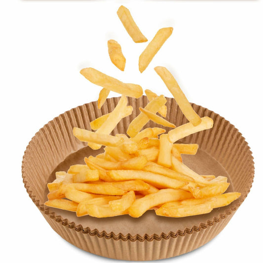 FGTIYOUP 125 Pcs 7.9 Inch Round Air Fryer Liners Silicone Paper Thickened