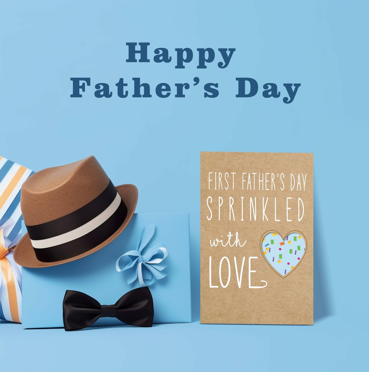 IDU First Father’s Day Card Gift from Baby Son Daughter Wife for New Dad 2025
