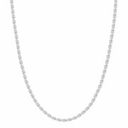 Reoxvo Stainless Steel Silver Rope Chain Necklace Men 22in 4mm