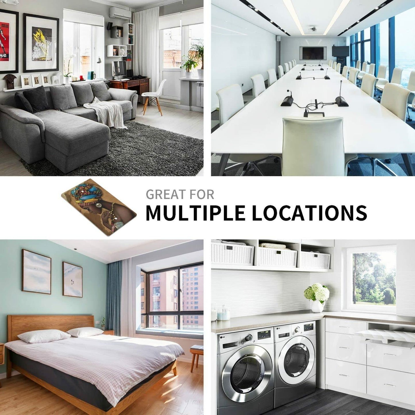 F9er-t8t Afro African American Woman Pattern One Gang Toggle Light Cover White