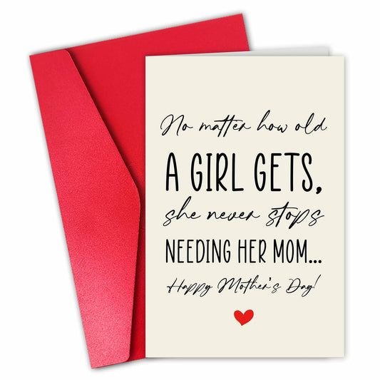 CSMOSJgreetings Funny Mother's Day Card for Mom Lovely Gift CSMOSJ-375-MQJ