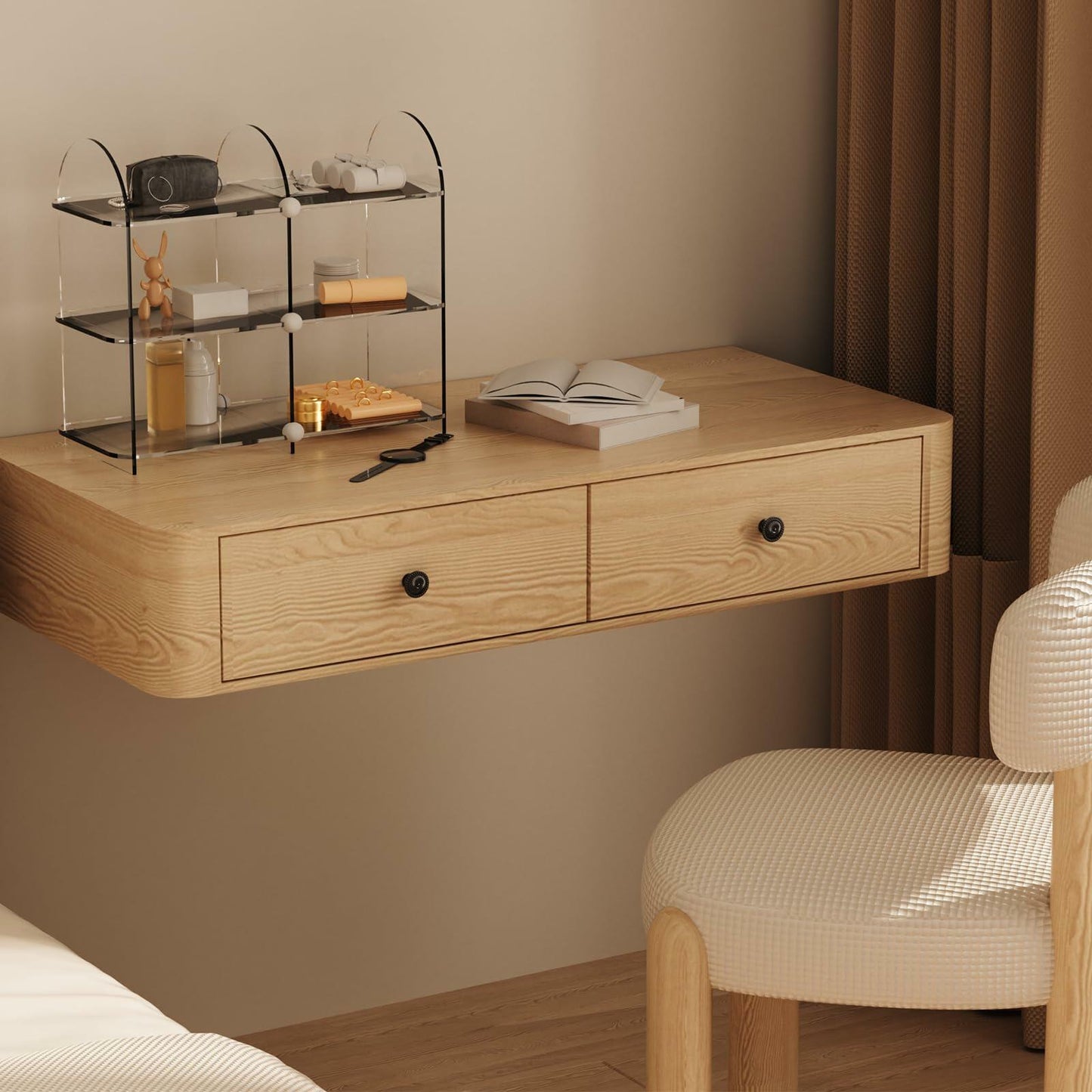 homdiy 20 Pack Round Cabinet Knobs Brushed Gold Zinc Modern Hardware