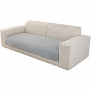 MELLYKORAN Sherpa Fleece Sectional Sofa Cover Non Slip Gray 28x70