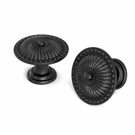 homdiy 20 Pack Round Cabinet Knobs Brushed Gold Zinc Modern Hardware