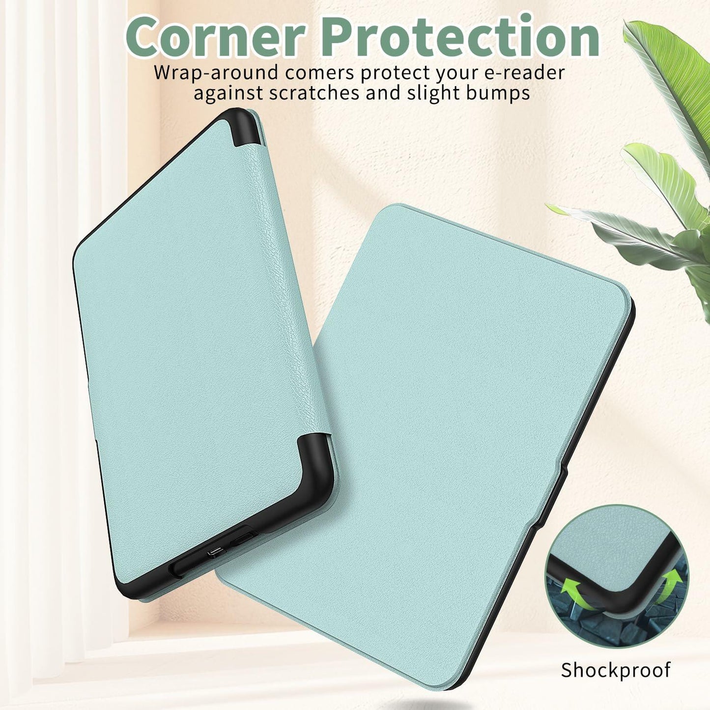 DICEKOO Case for 7" Kindle Paperwhite 12th Gen & Colorsoft 1st Gen Agave Green