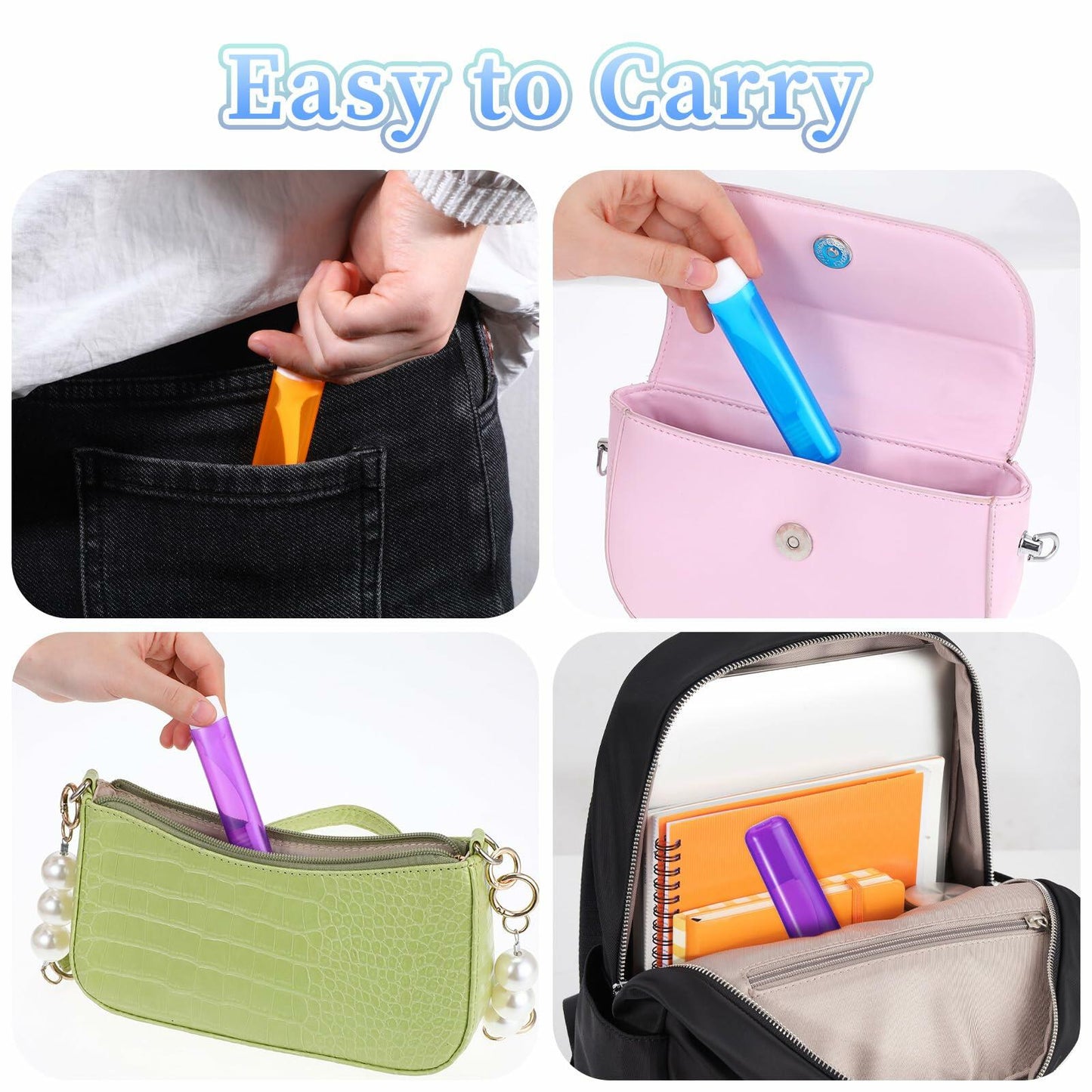 Piriuuo Travel Toothbrush Set 4 Pcs Foldable Soft Bristles 4 Colors