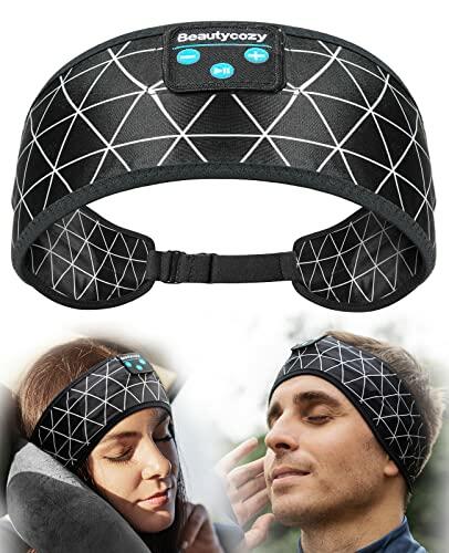 ASMRBAND Bluetooth Sleep Headphones Adjustable Headband Black Ultra-Long Play