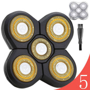FOXSONIC Upgraded 5-Blade Replacement Heads Electric Razor Shaver 5 Gold