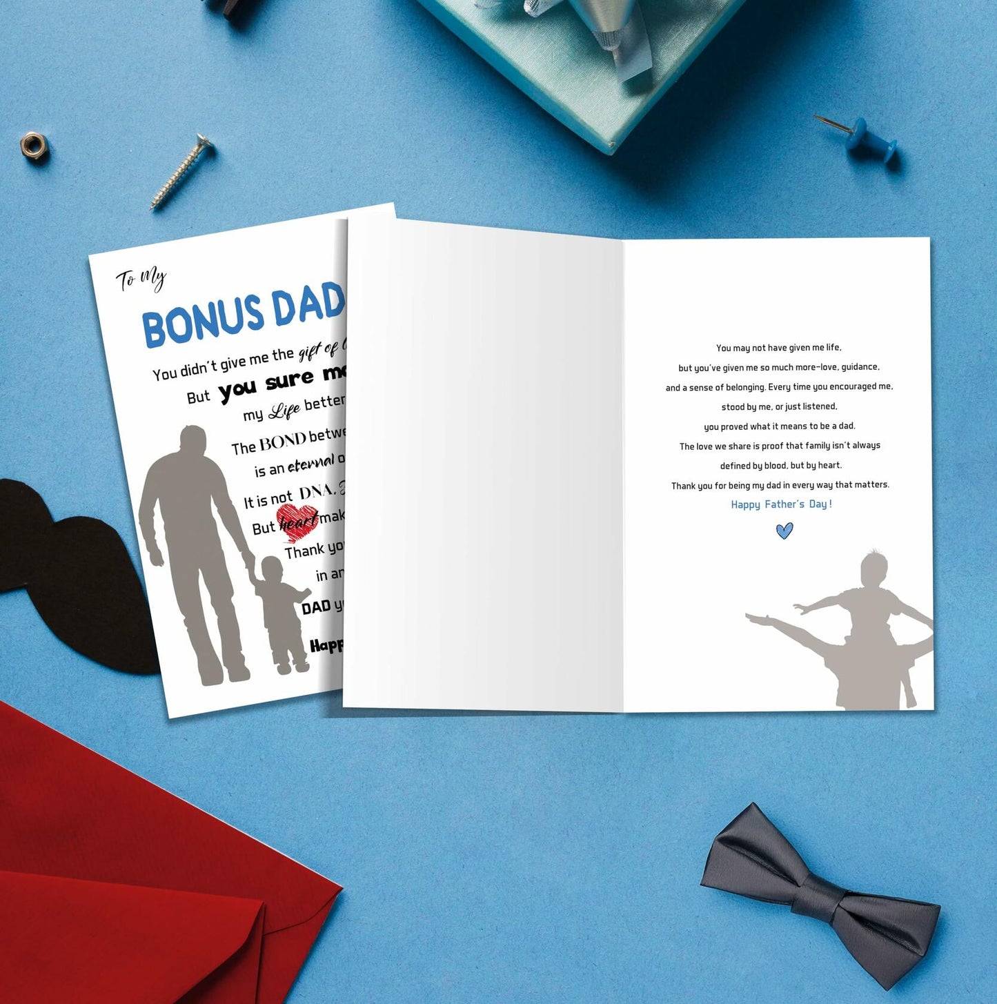 IDU Dog Dad Fathers Day Card Gift from Dog Cartoon Modern Animal ZN170