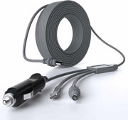 NURUBRM Starlink Mini 3-in-1 DC Power Cable 3M 10FT Waterproof Grey 12V