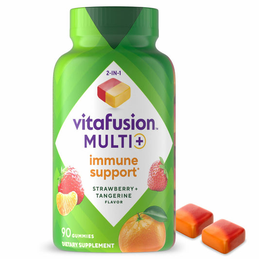 BestBy06/26 Vitafusion Multi+ Immune Support Adult Gummies Vitamin C Zinc 90ct