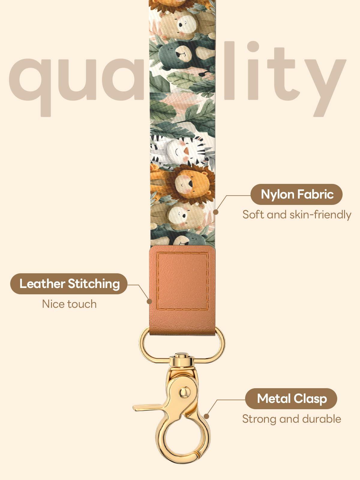 Handlein Wristlet Keychain Key Holder Lanyard for Keys Slash Size Large