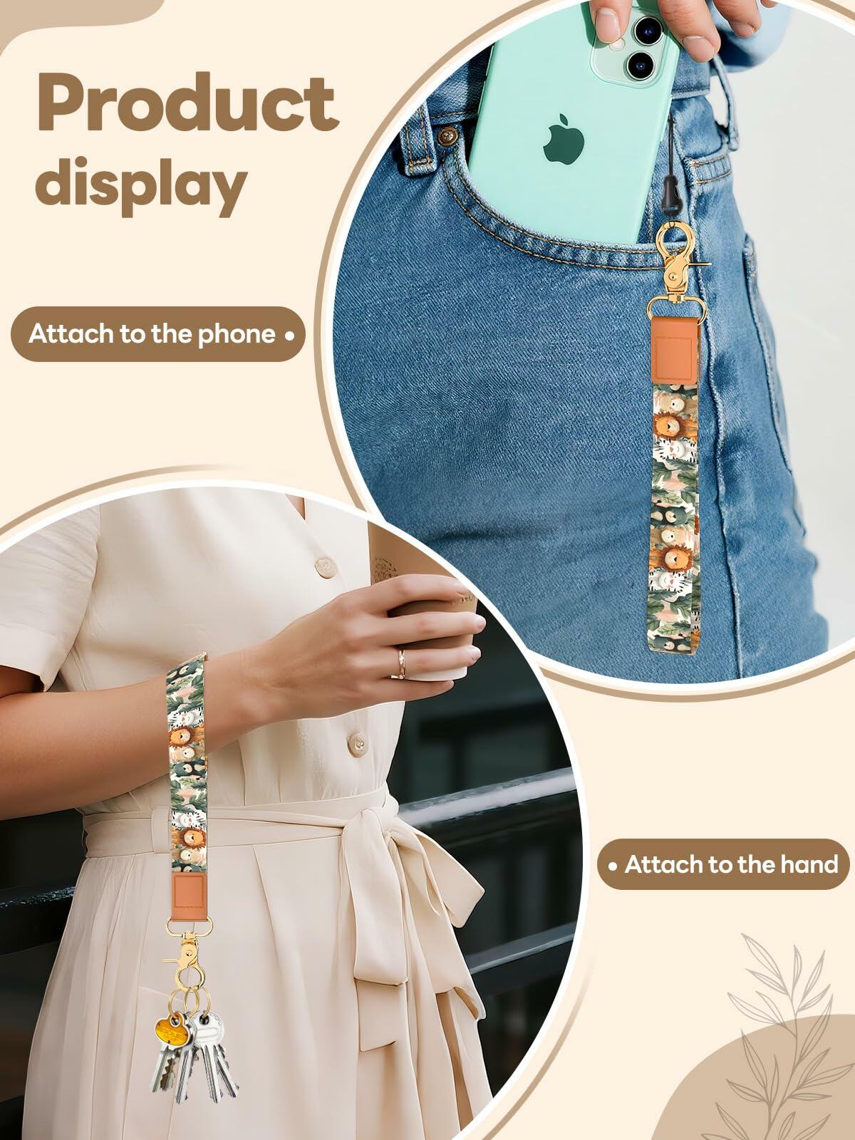 Handlein Wristlet Keychain Key Holder Lanyard for Keys Slash Size Large