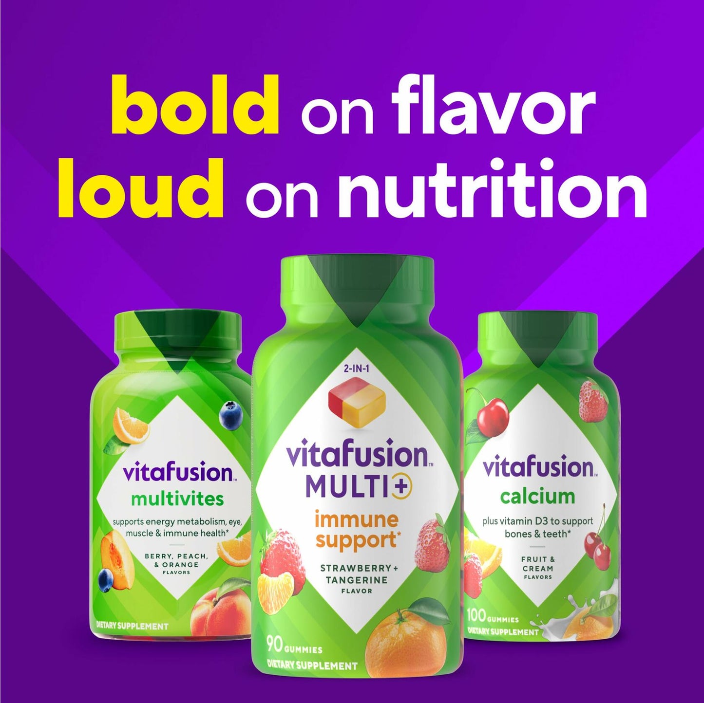 BestBy06/26 Vitafusion Multi+ Immune Support Adult Gummies Vitamin C Zinc 90ct