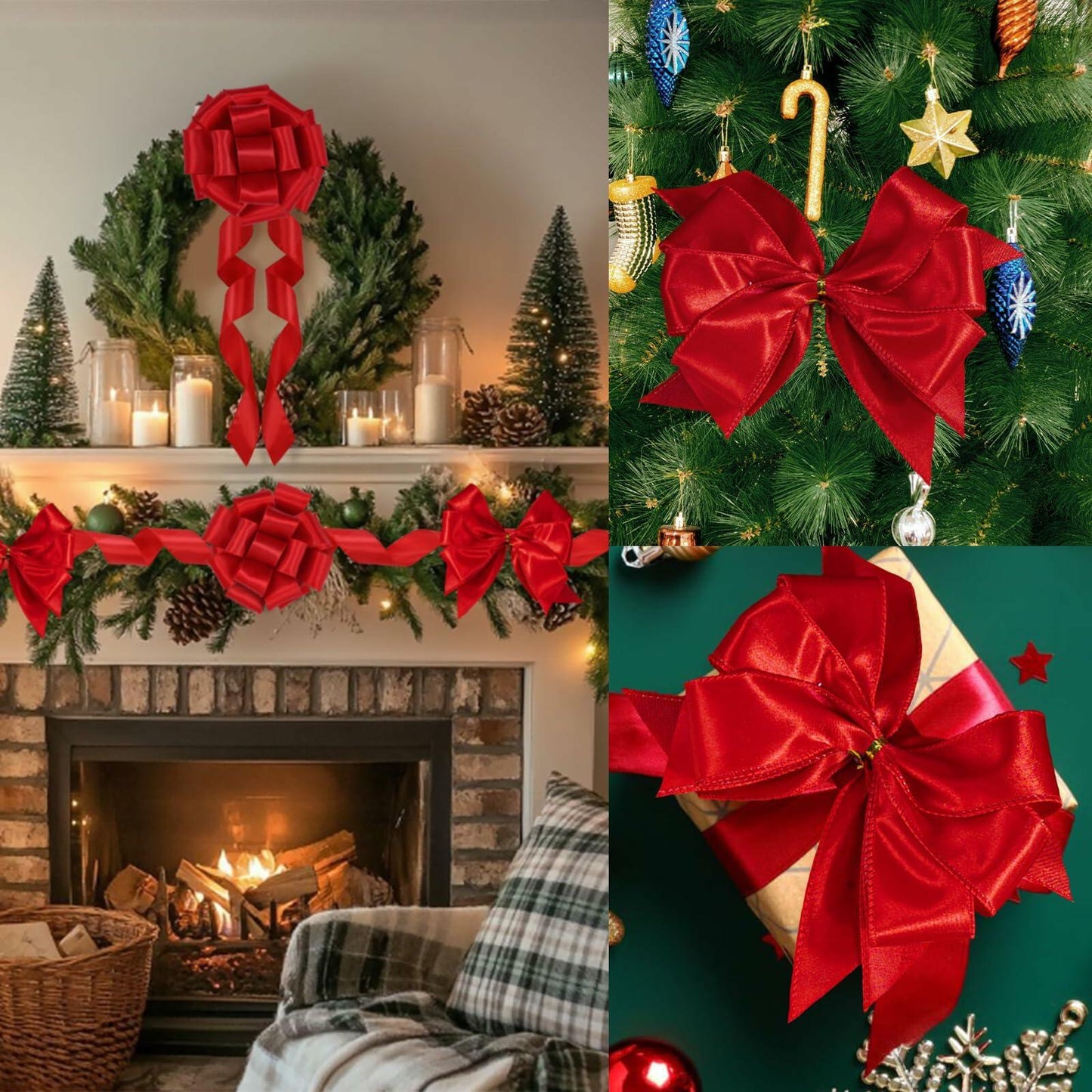 BVIEAKD Sage Green Wired Satin Ribbon 1.5in x 25yd for Crafts Decor