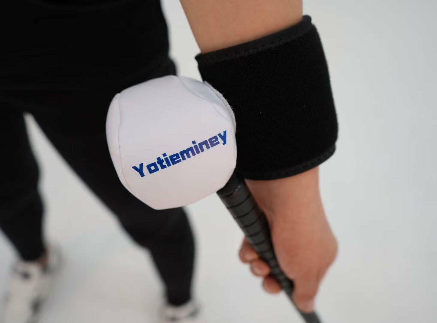 Yotieminey Golf Swing Trainer Aid Set Wrist Strap Training Ball Blue White Black