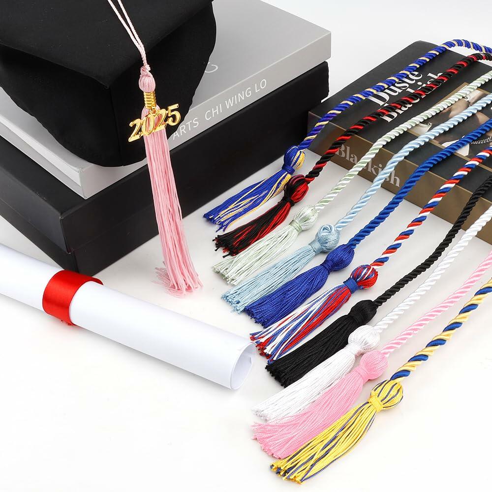 Slergut Blue Graduation Cords 67" Long Tassels Honor Ropes 2025