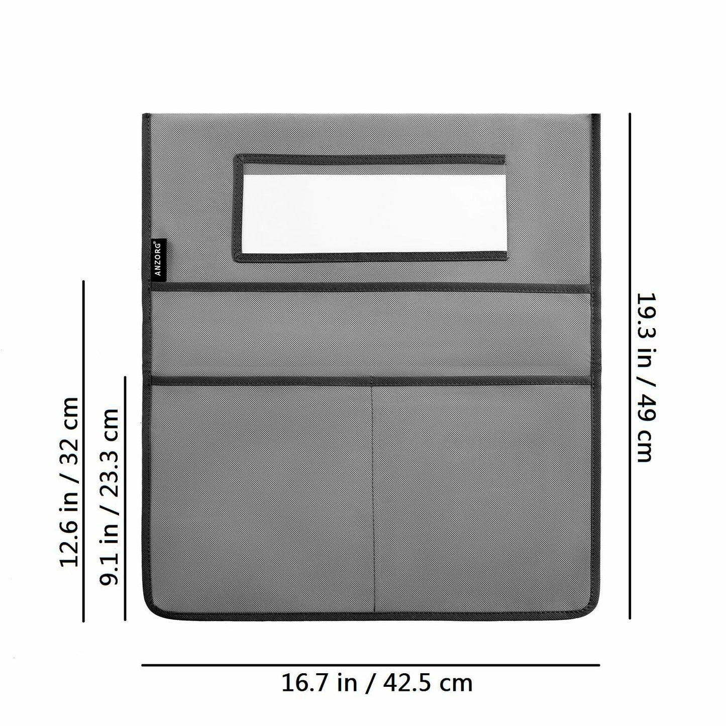 ANZORG Chairback Buddy Pocket Chart Classroom Organizer Grey 12 Pack