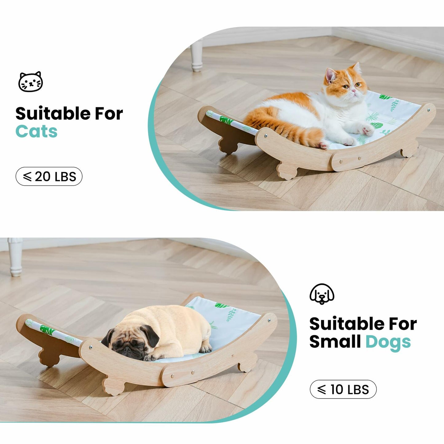 [Like New] HiPetpy Cooling Cat Hammock Chair with Water Mat Grey Large