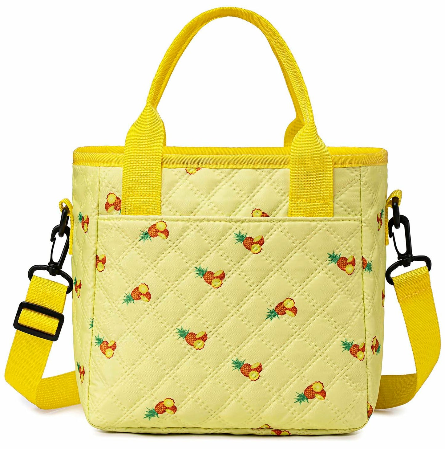 TuErCao Pineapple Insulated Lunch Box Small Portable Lightweight Nylon