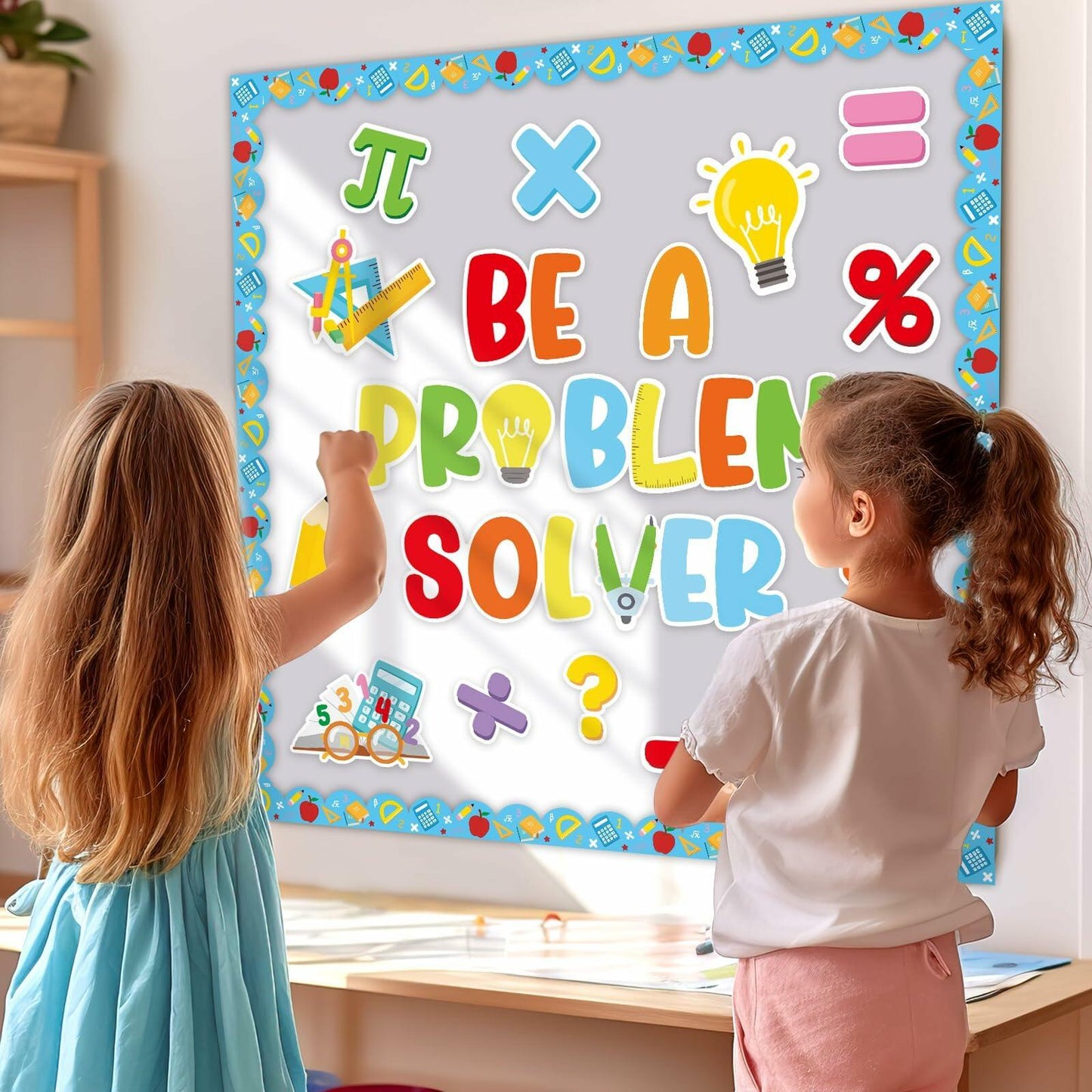 Mosailles Spanish Bulletin Board Paper Stickers Set 54pcs  School Decor