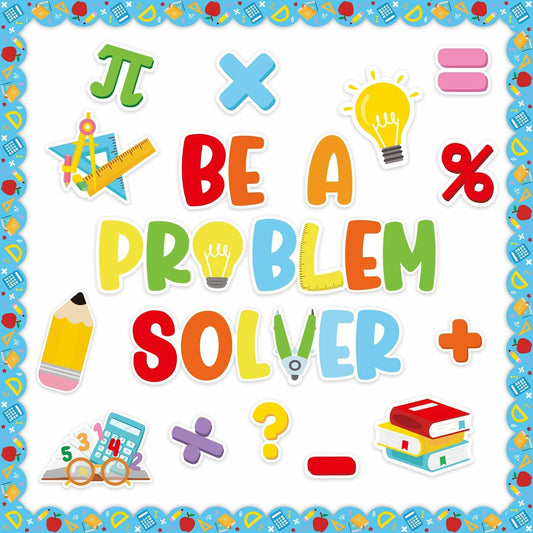 Mosailles Spanish Bulletin Board Paper Stickers Set 54pcs  School Decor