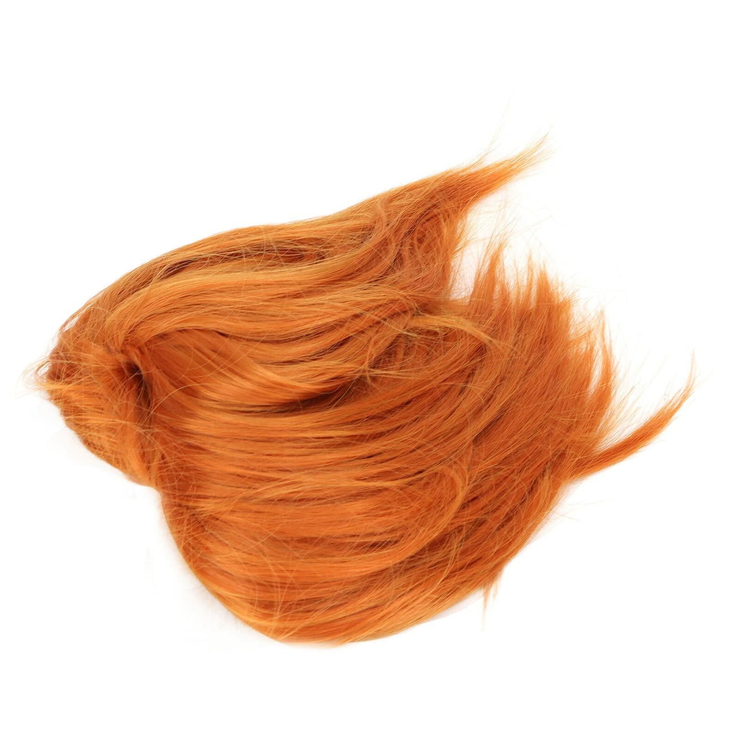 Sonew Messy Bun Hair Piece Ponytail Tousled Updo Soft High Elastic Orange