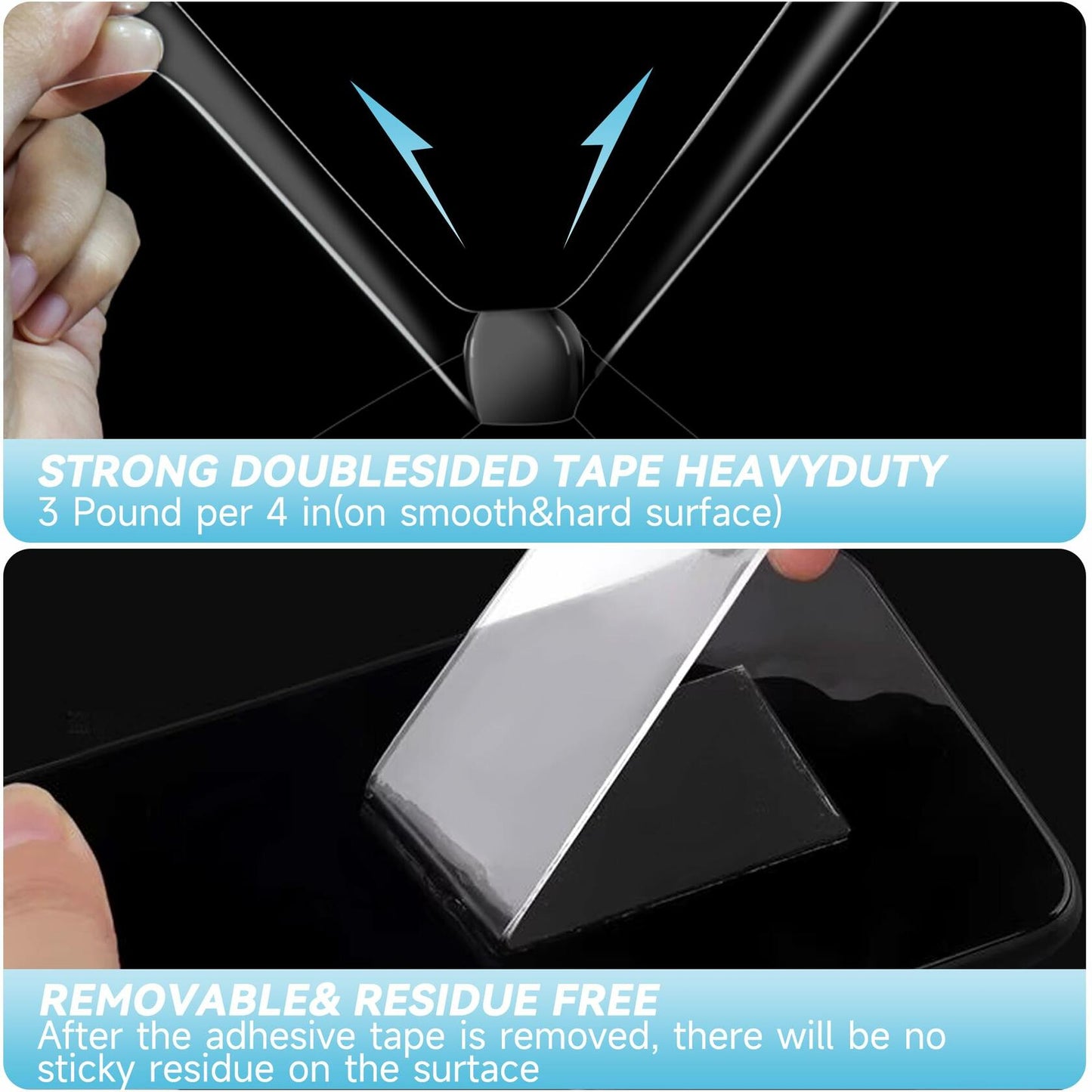 Lahedomege Strong Heavy Duty Double Sided Tape 9.84FT 1.18" Wide