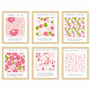 bqw Floral Bible Verse Wall Art Set of 6 Unframed 11x8.5 Scripture Prints