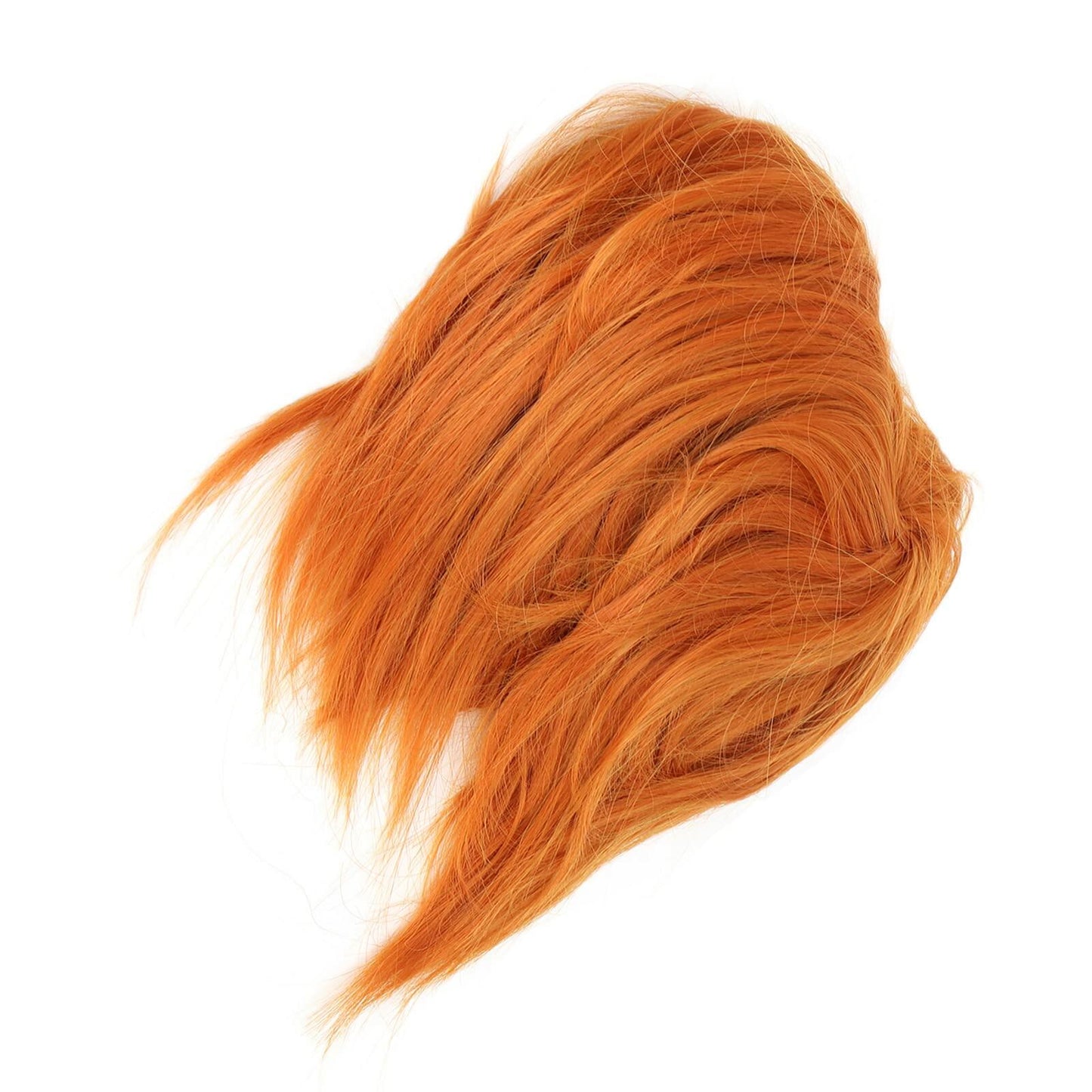 Sonew Messy Bun Hair Piece Ponytail Tousled Updo Soft High Elastic Orange