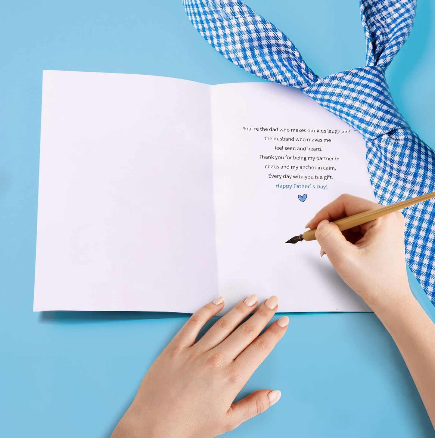 IDU Fathers Day Card for Husband from Wife Emotional Dual Roles ZN167