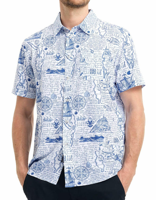 M MAELREG Men’s Floral Button Down Shirt Casual Summer Beach Cruise Top