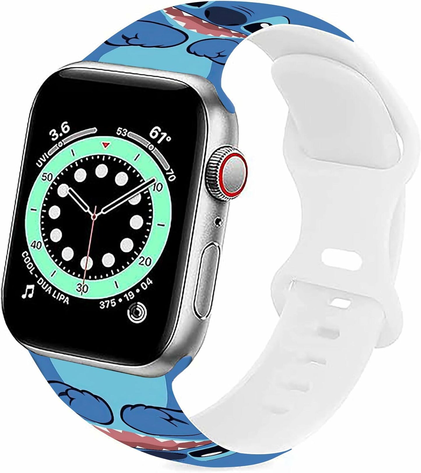 GSDUGYBG Silicone Watch Band Waterproof Sports Replacement Blue Size 42mm