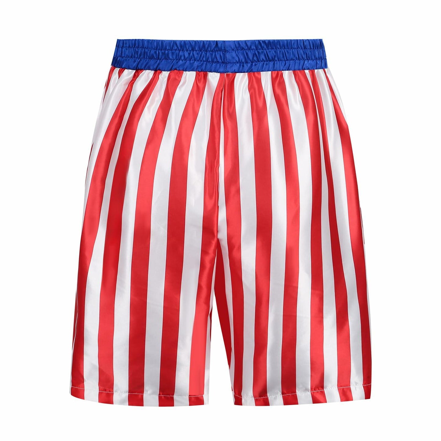 [Like New] Colorful House Men Satin Black Boxing Robe with Belt Flag Size L