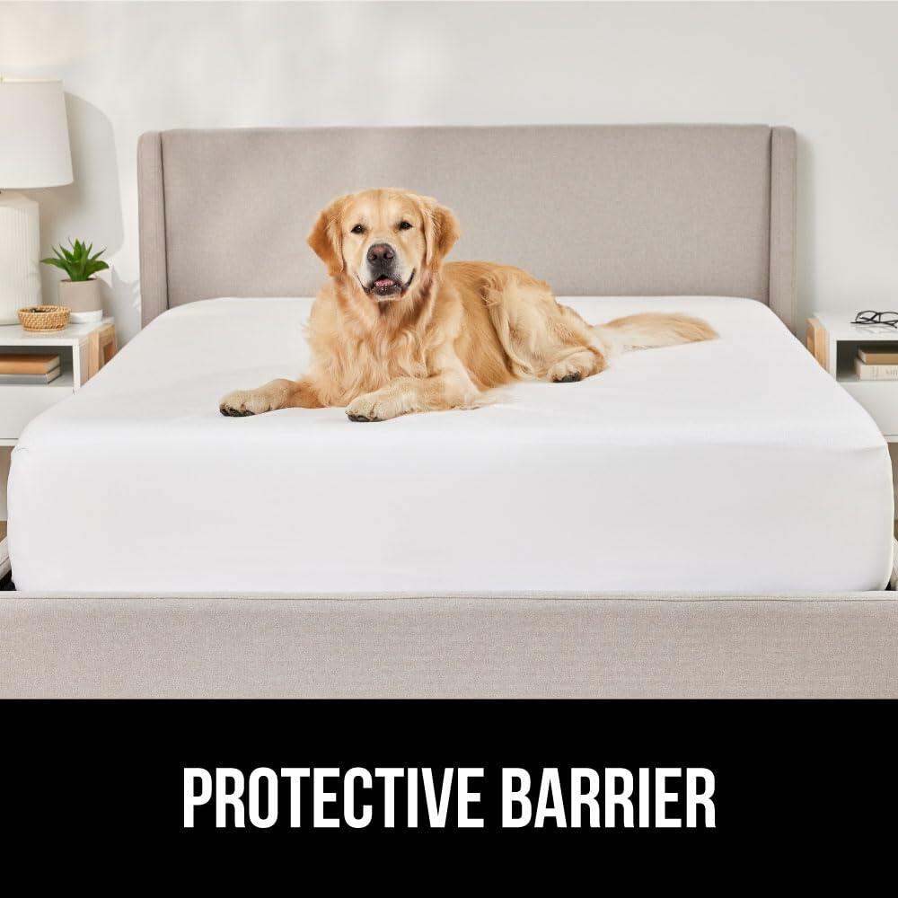 [Like New] GORILLA GRIP Waterproof Mattress Protector Full Size White Hypoallergenic