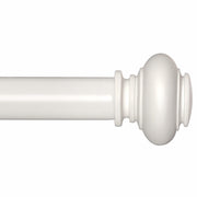 [Like New] SIMEWIN White Adjustable Curtain Rod 48-84in 1in Diameter Single Set
