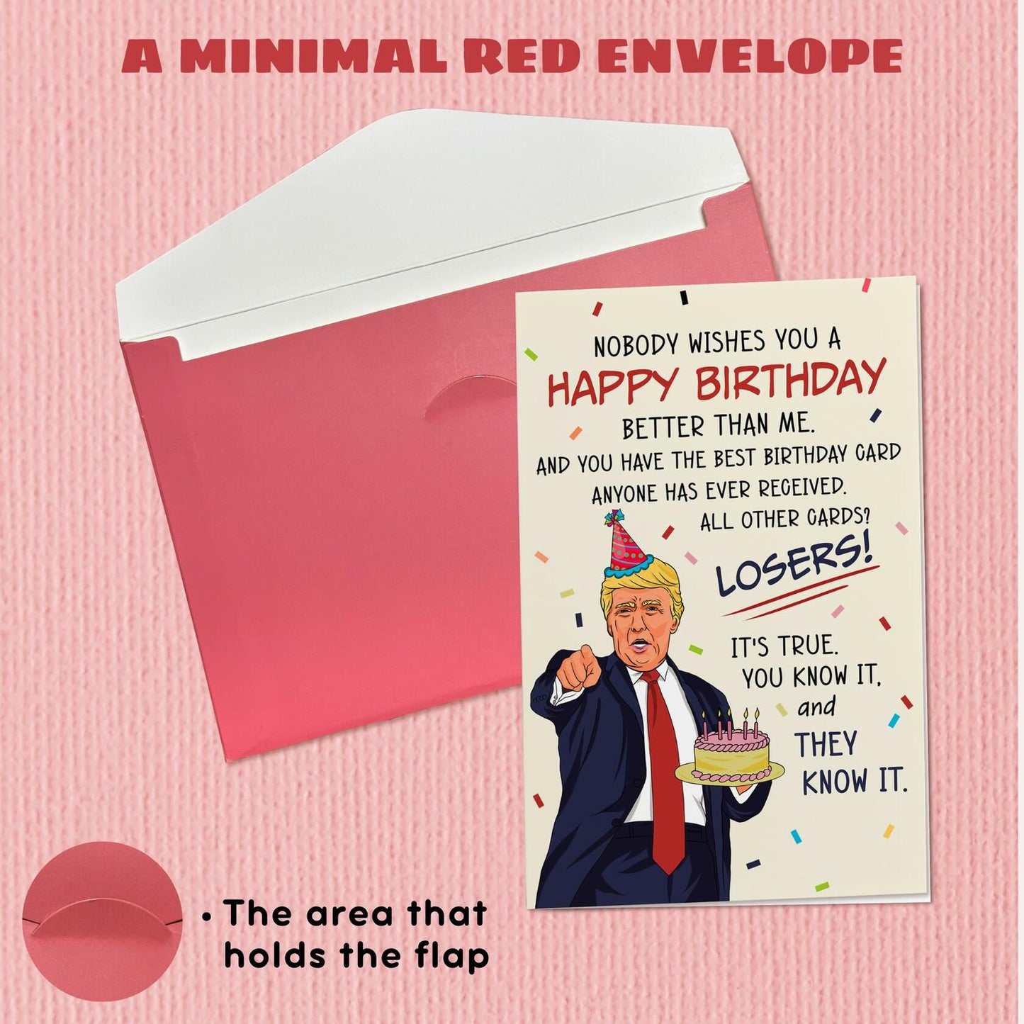 Pawzity Funny Fathers Day Card for Dad 5.3x8in Red Envelope Single