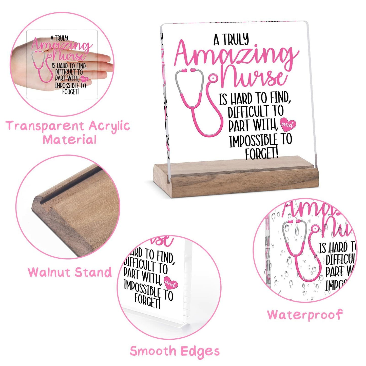 Nurse Gifts For Women Retirement Nurse Practitioner CNA RN Pink