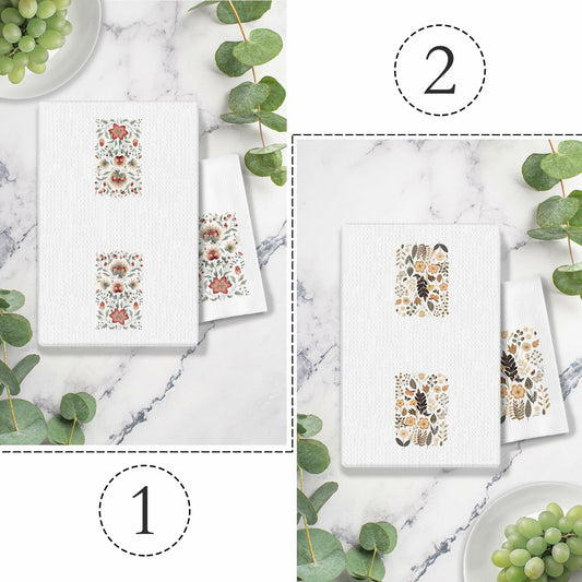 COWEB Pink Cheetah Decorative Hand Towels Set of 2 16x24 Inches