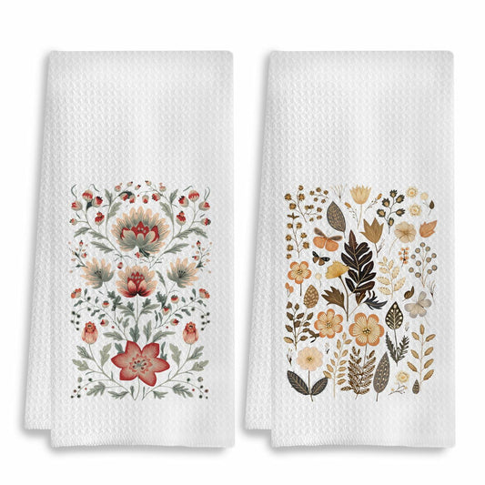 COWEB Pink Cheetah Decorative Hand Towels Set of 2 16x24 Inches